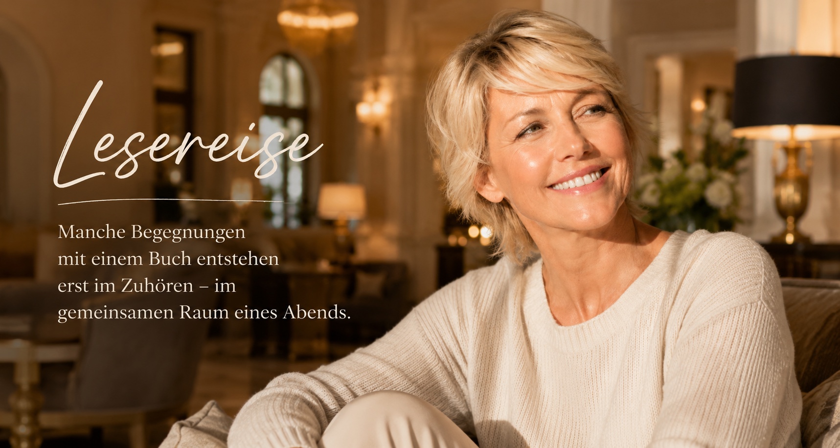 Corinna Busch &ndash; Lesereise. Manche Begegnungen mit einem Buch entstehen erst im Zuh&ouml;ren, im gemeinsamen Raum eines Abends.